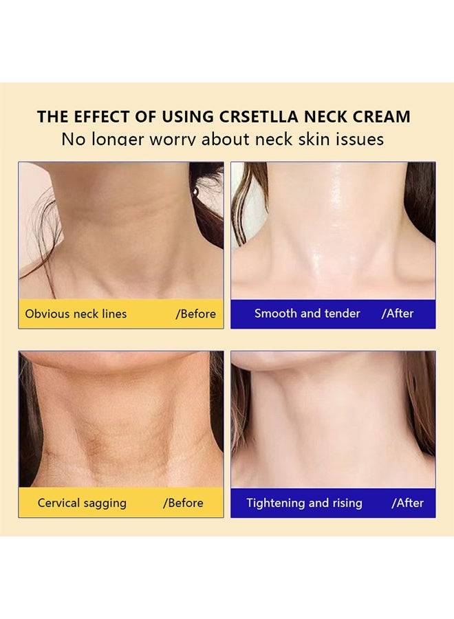HUNMUI Peptide Light Wrinkle Tightening Neck Cream-150ml Neck Cream With Roller, Neck Tightening Treatment, Anti-aging Firming Lifting Neck Cream, Hyaluronic Acid Reduces Wrinkles, Suitable For Crepey Skin Body Care, Smooths Wrinkles & Fine Lines - Image 5